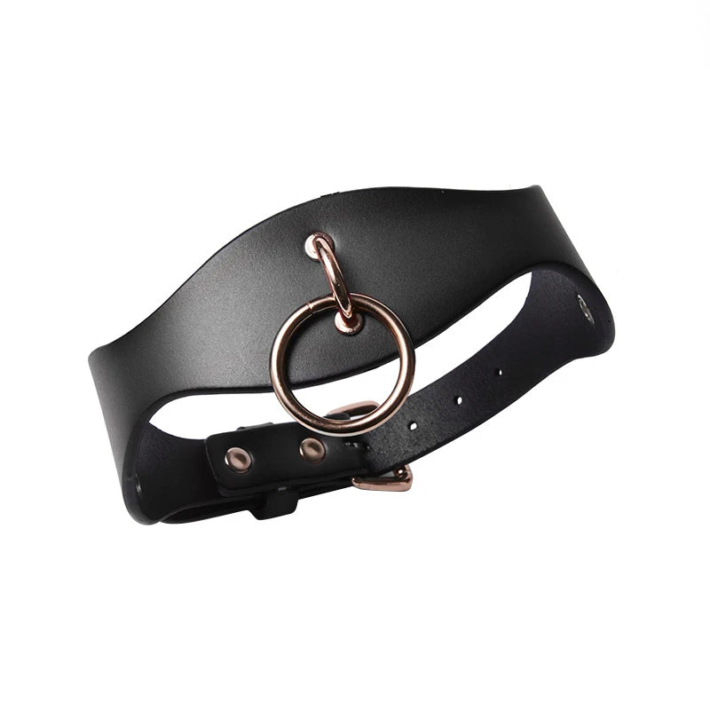 Genuine Leather Series Collar Slave Bed Neck Restraint Belt Strap BDSM Female Couple Bondage Erotic Fun Sex Toys Adult Games