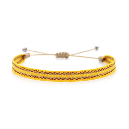 KKBEAD Wholesale Handwoven Bracelet Colombia Cloth Braided Wristband Bracelets for Women Men Gift Hippie Boho Friendship Jewelry