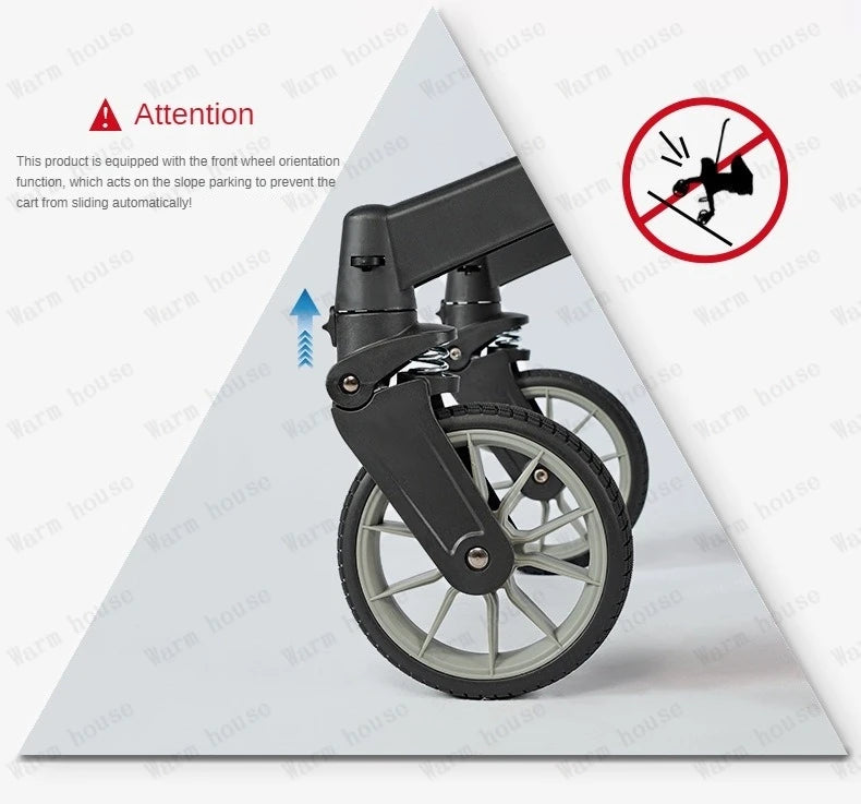 New baby stroller 4in1 Multifunctional newborn baby carriage 3in1 stroller Foldable Basket type seat