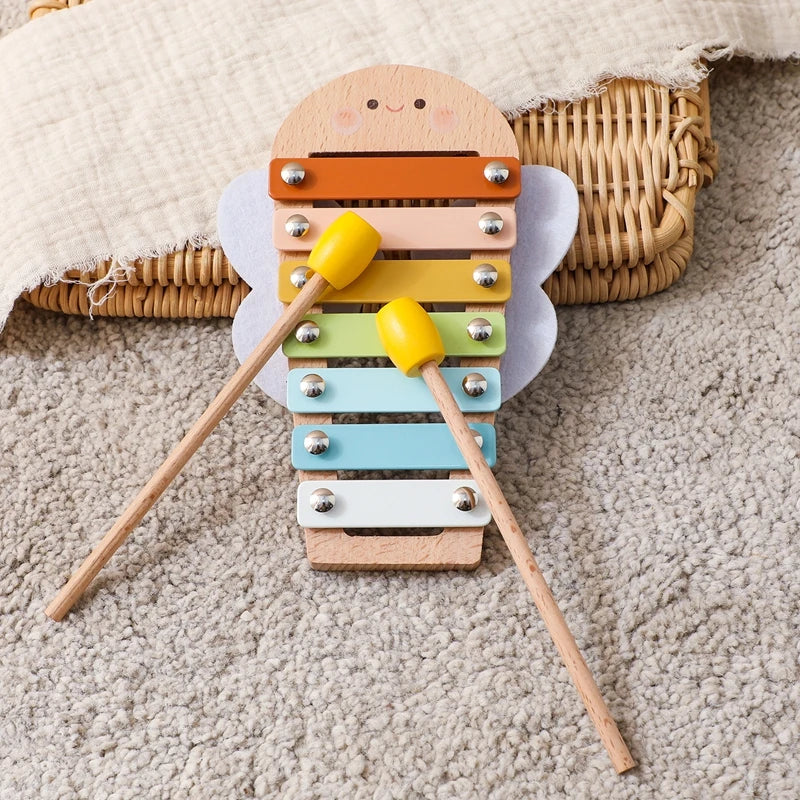 Montessori Music Instruments Baby 0 12 Months Toys Drum Xylophone Kids Early Educational Wooden Instruments Baby Toys Musical