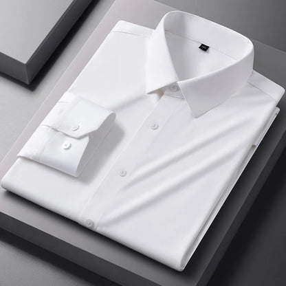 High Stretch Anti-Wrinkle Men's Shirts Long Sleeve Dress Shirts Men Fit Social Business Blouse Social Shirt Men Clothing S-4XL