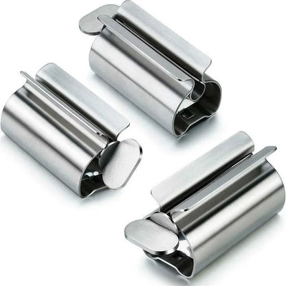 Creative Toothpaste Tube Squeezer Simple Toothpaste Roller Stainless Steel Labor Saving Toothpaste Tube Wringer Cleanser Presser