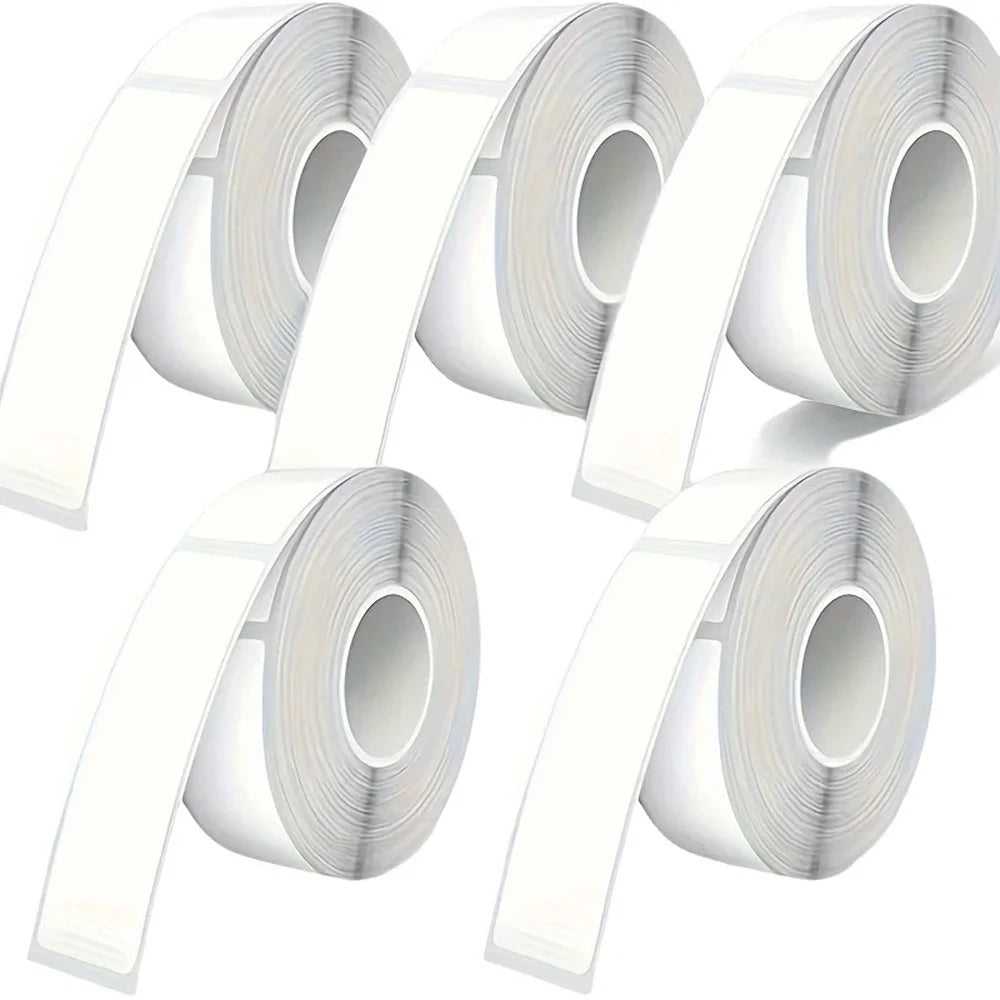 4 Rolls for Phomemo Adhesive Label for D30 Portable Thermal Label Maker, 0.47 X 1.57 In (12 X 40 mm) 180 Label/Roll Color P11 P1