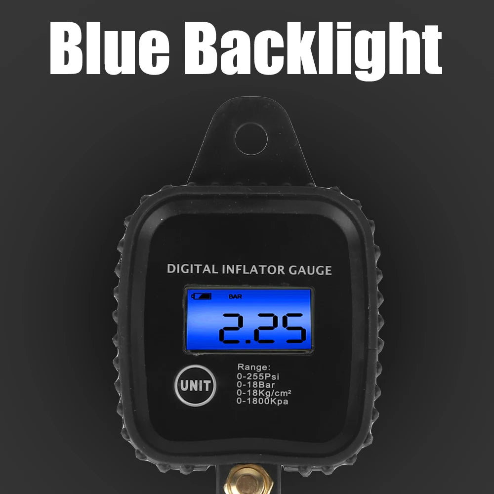 Digital Display Tire Pressure Gauge Auto Accessories High-precision Monitoring Inflation Gun Universal Car Tire Manometro