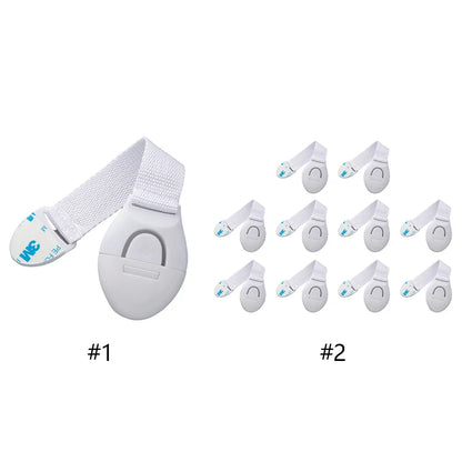 1-20PCS Child Safety Cabinet Lock Baby Security Protection Drawer Door Cabinet Lock Plastic Protection Kids Safety Door Lock