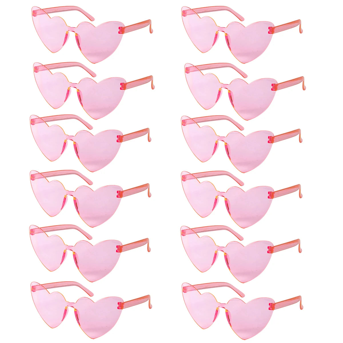 6/8/10/12pcs Wedding Bridal Shower Sunglasses Pink Red Heart Glasses Bride To Be Bridesmaid Gifts Bachelorette Hen Party Decors