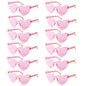 6/8/10/12pcs Wedding Bridal Shower Sunglasses Pink Red Heart Glasses Bride To Be Bridesmaid Gifts Bachelorette Hen Party Decors