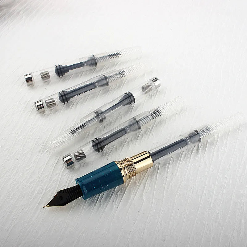 6pcs Rotary Ink Absorber Filler Cartridge Ink Converter Fountain Pen Ink Suction 2.6mm/3.4mm Caliber Pen Parts