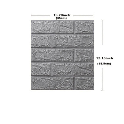 Self-adhesive 1-40pcs 38.5X35cm DIY 3D Wallpaper Retro Brick Pattern Wall Stickers Waterproof Room Decor Foam Home Decoration