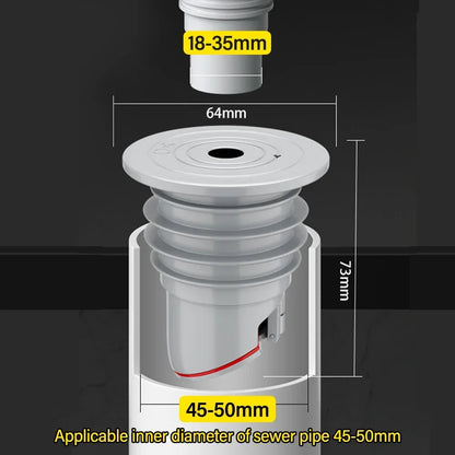 Sink Plug Sewer Pipe Sealing Ring Water Plug Floor Drain Shower Stopper Bathroom Accessories 70-75mm Silicone Drains Kitchen