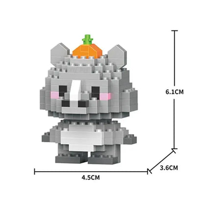 Insect Micro Animals Pet Cats Dog Building Blocks 3D Diamond Model BEE Snail Brick City Construction Toy for Children Kid Gift