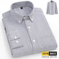 The new 10XL and 11XL oversized Oxford fabric men's shirt is 100% pure cotton, fashionable, casual and business without ironing