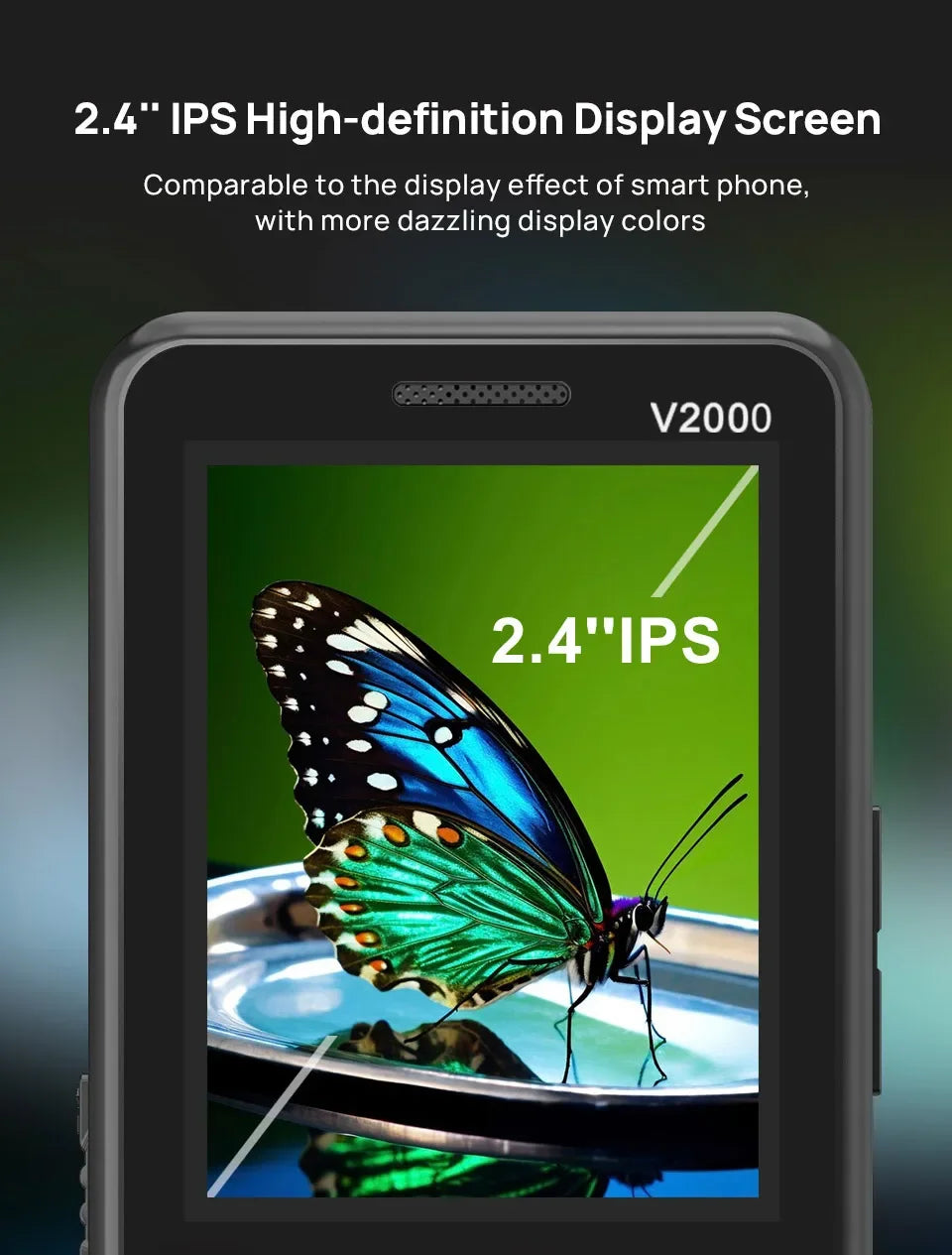 UNIWA V2000 4G VoLTE Keypad Phone 2.4 Inch Big Button Loud Volume Dual SlM 1700mAh Russia Hebrew Keyboard Feature Phones Elderly