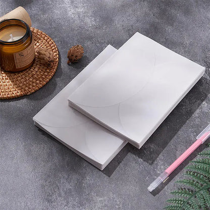 50Pcs/Pack Simple Semi-Transparent Vellum Paper Envelopes Matte Frosted for Postcards Greeting Cards Wedding Invitations