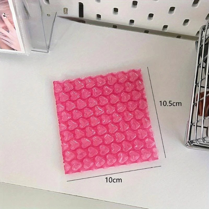 20PCS Pink Love Bubble Bag Bubble Film Bubble Envelope Small Card Cover Gift Packaging Bag Shockproof and Waterproof