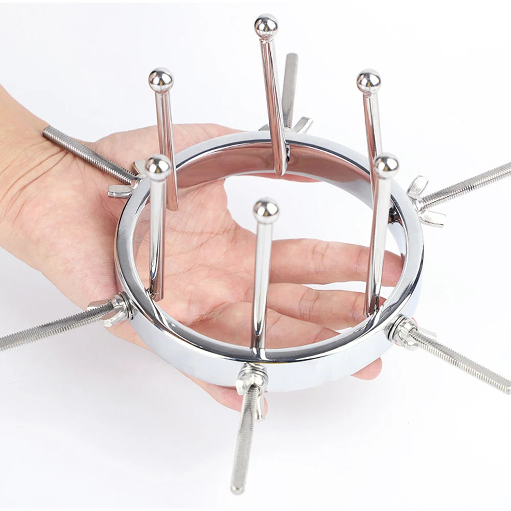 1pcs, Adjustable Huge Stainless Steel Anal Dilator Metal Vaginal Speculum Fisting Vaginal Dilator Anal Training  Adult Sex Toys
