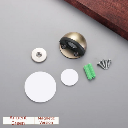 No-Drill Magnetic Door Stopper: Silicone Anti-Collision Buffer for Glass & Bedroom Doors - Windproof Floor Mount