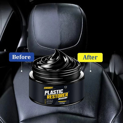 Car Plastic Restorer Black Gloss Coating Leather Plastic Renew Hydrophobic Polish Auto Detailing Long-Lasting YT2040