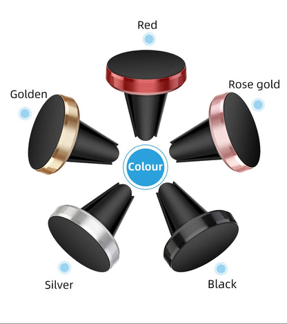 Magnetic Car Mobile Phone Holder Air Vent Clip Smart Phone Stand Mini Magnetic Car GPS Bracket For iPhone Huawei Xiaomi Realme