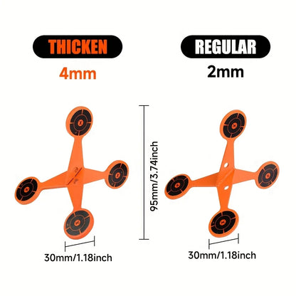 2/4mm Thick Hunting Shooting Metal Target Multi-Faceted Shooting Rolling Target Slingshot BB Air Gun Training Accessories