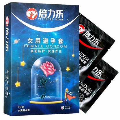 Big Condoms Adult Sex Toy for Women 75mm Rubber Latex Condoms G Spot Stimulate Female Condom Penis Sleeve Contraceptive Sex Shop
