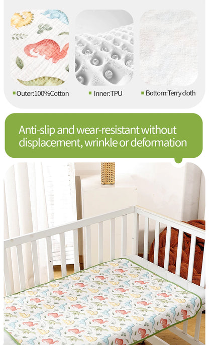Children's Urine-proof Pads Waterproof Washable Mattress Urine Mat Bed Protector Urine Pads Cloth Breathable for 0-6 Years Baby