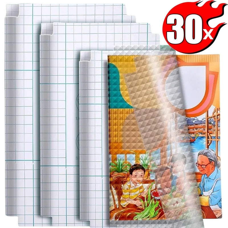 10-30Pcs A4/16K/22K Matte Clear Self-adhesive Book Cover Wrap Waterproof Textbook Skin Sleeve Students Book Wrapping Supplies