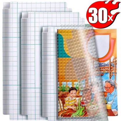10-30Pcs A4/16K/22K Matte Clear Self-adhesive Book Cover Wrap Waterproof Textbook Skin Sleeve Students Book Wrapping Supplies