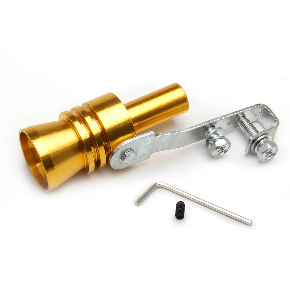 M/L Size Universal Simulator Whistler Exhaust Fake Turbo Whistle Pipe Sound Muffler Blow Off Tunning
