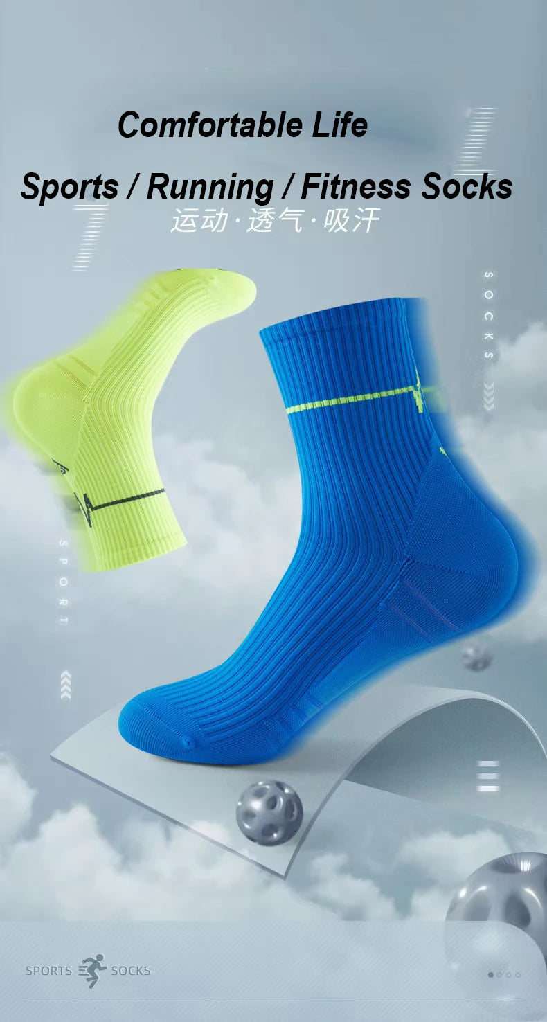 1/3/10 Pairs Professional Running Socks Men's Women Marathon Whiteline Cycling Socks Men Lady Sport Running Sports Socks