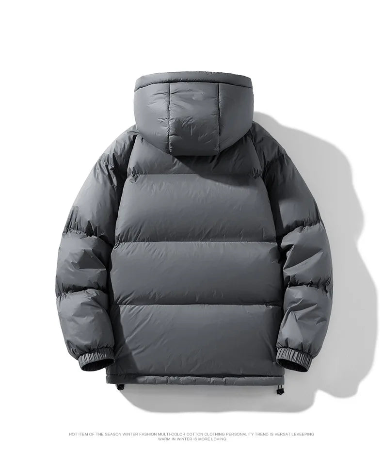 2025 Winter Hooded Men's 90% White Duck Down coat fashion warm Down Jackets casual winter Men thicken winter Jacket size M-4XL