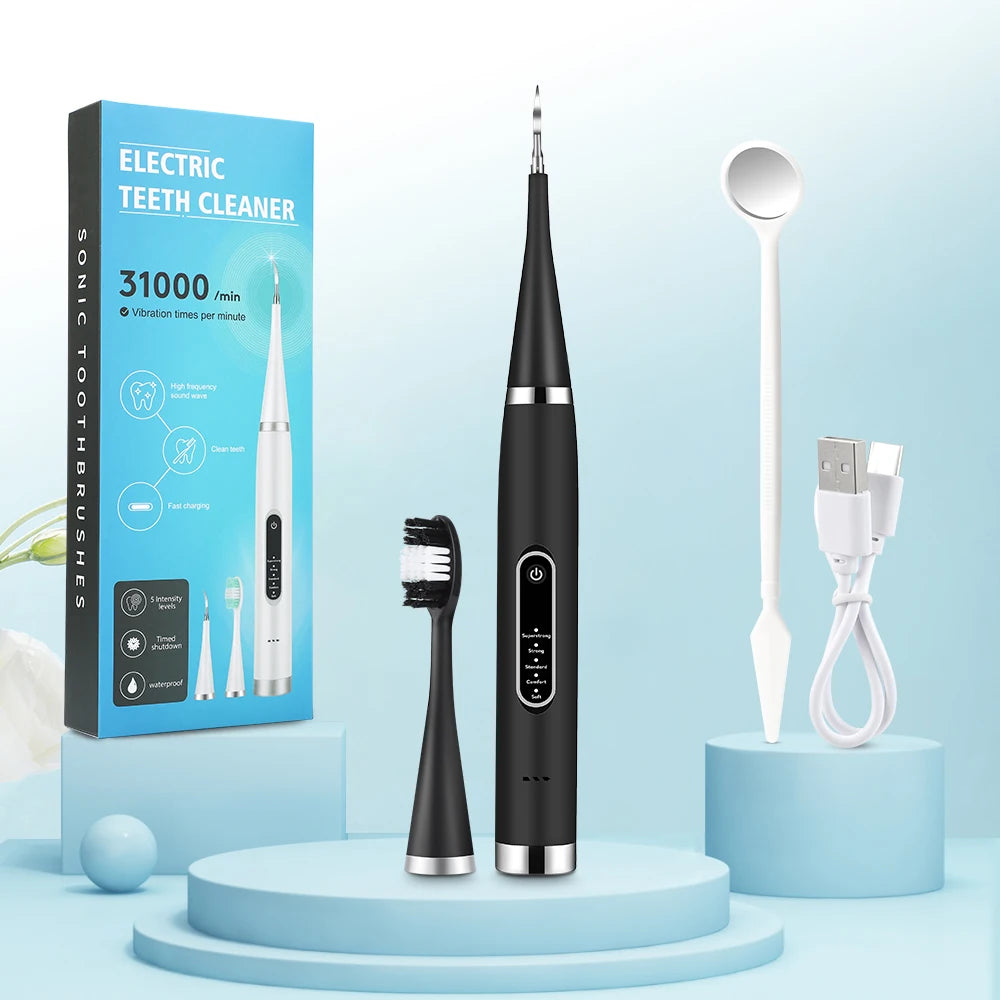Electric Teeth Cleaner Dental Scaler Waterproof Oral Care Plaque Spatula Removes Tartar Dental Scraper Dental Instrument