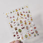 Luxury 5D Floral Nail Art Stickers Gold Silver Chinese Style Metal Frame Shiny Crystal Rhinestone Self Adhesive Manicure Decal