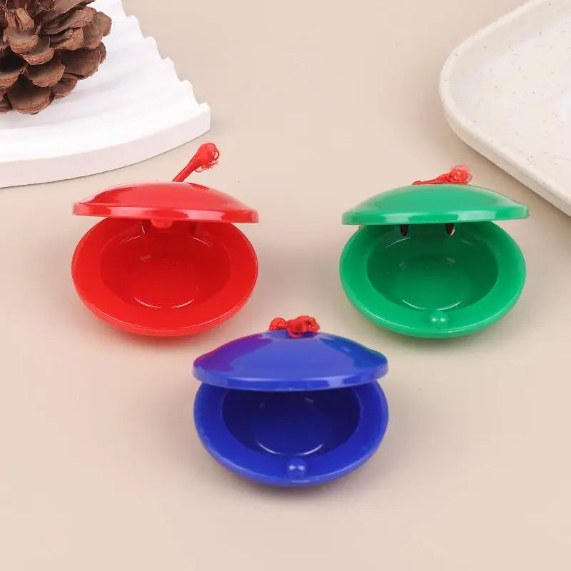 3/5/15/25Pcs Plastic Music Castanets Orff Instruments Festival Party Entertainment Prop Percussion Instrument Rhythm Cultivation
