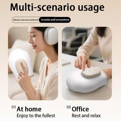 Hand Massager with Airbag Compression Finger Wrist Palm Massage Machine Vibration Glove for Hand Muscle Relax Gift for Men Women