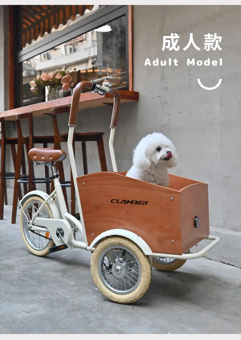 Lightweight Foldable Pet Stroller for Dogs and Cats – Universal Travel Cart Compatible with Bikes, Ideal for Outdoor Walks