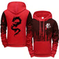 Chinese Dragon Tracksuit Hooded Sweatshirt Sweatpants City Vibe Hoodie 2 Piece Set Autumn Winter Men's Daily Casual Sport Outfit