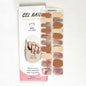 16/18/20Tips Semi-Cured Gel Nail Strips Adhesive Full Cover Stickers for Nails UV Lamp Need Press On Nails Fashion Manicure