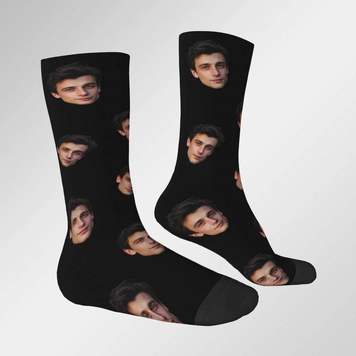 Customized face-shaped socks  Unisex customized socks  Personalized picture socks  Photo socks  Customized socks as gifts