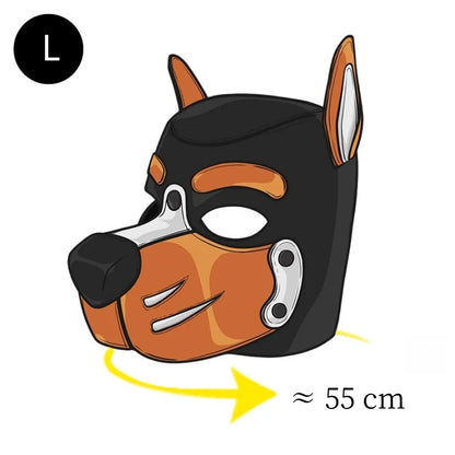 Sexy Charm Adult Rave Lingerie with Fetish Dog Hood Chest Harness Single Glove Arm Binder for Couple BDSM Body Bondage Clothing