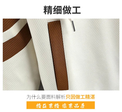 High Quality Running 2 Piece Set Hooded Jacket+Sweatpants Cardigan Long Sleeve Casual Tracksuit Men Sport Brand Clothing Suit