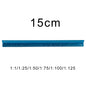 TUTU high quality colorful 15cm aluminum triangular scale ruler aluminum 1:20 - 1:600 alloy metal scale regua desenho H0003