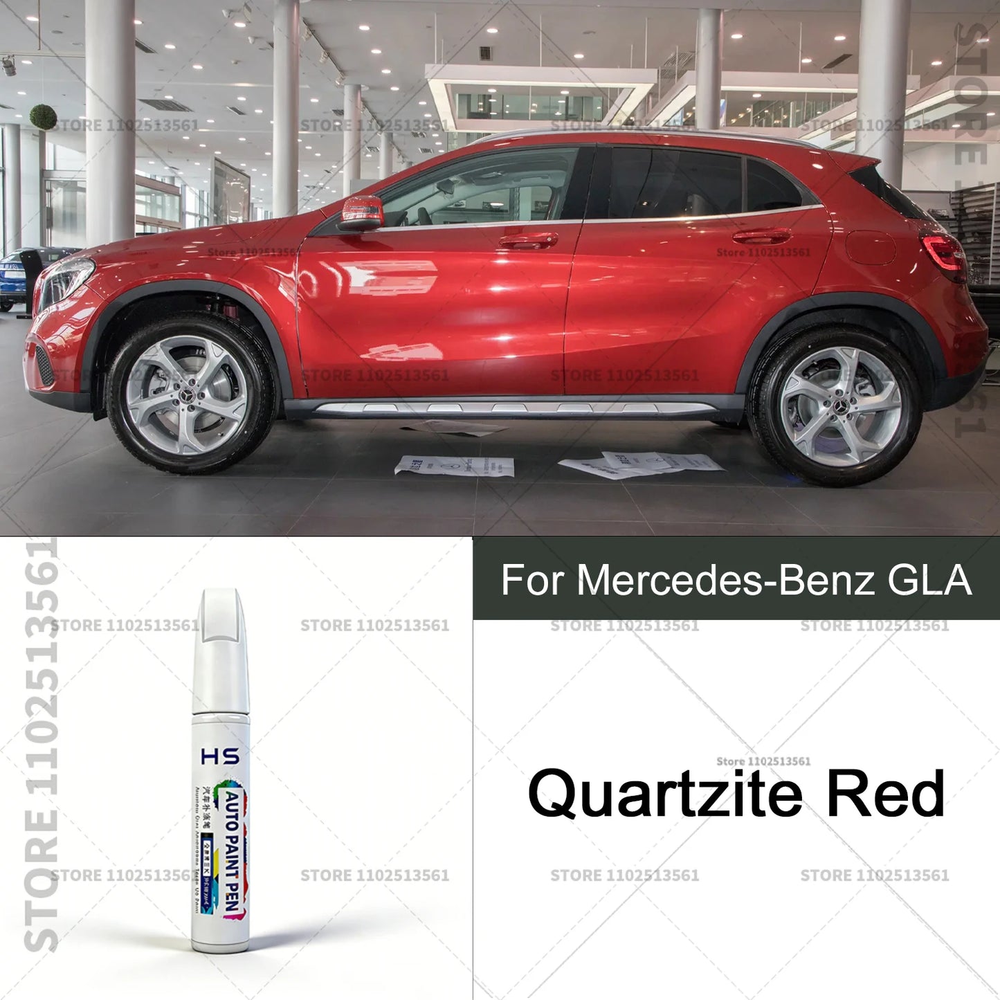 Car Paint Repair Pen Touch Up Scratch Remover DIY Auto Accessories For Mercedes-Benz GLA Jewel Blue Polar White Rose Gold Red