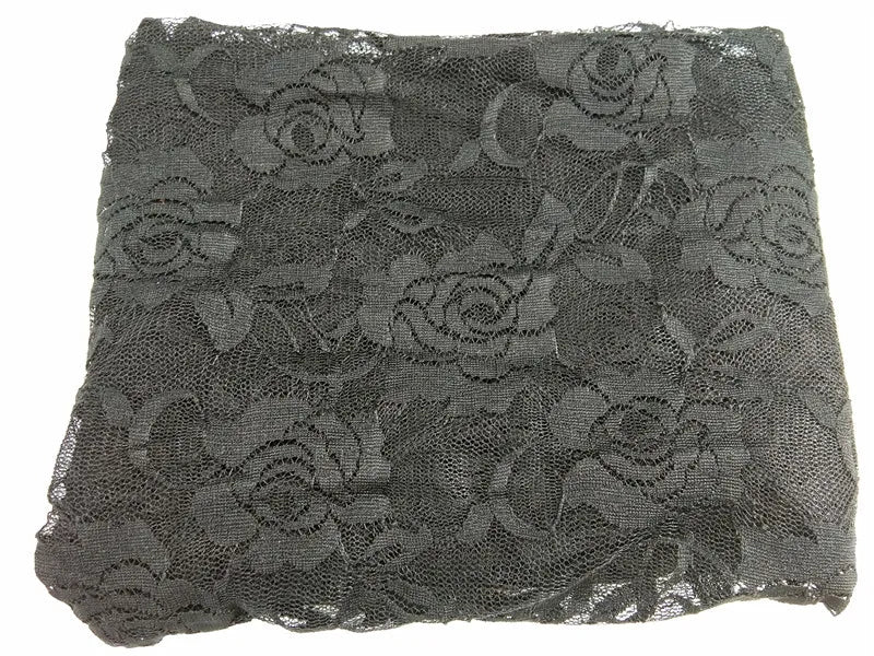 New Retro Sexy Net Yarn Lady Rose Lace Elegant Through Leggings Pants Footless Black White Women Summer Skinny Nine Pants