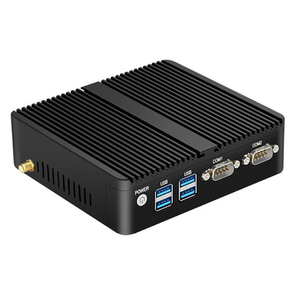 Fanless Mini Industrial PC Intel Celeron N5095 2x RS232 Serial Ports 2x Gigabit Ethernet Mini-PCIe Expansion Windows Linux