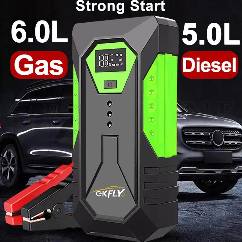 GKFLY 2000A/3000A/4000A Car Jump Starter Power Bank Petrol Diesel Car Battery Charger Starting For Auto Battery Booster