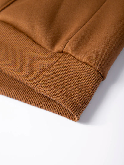 Men's Autumn and Winter Solid Color Hoodie+jogging Pants Two-piece Set Fashionable Outdoor Casual Sportswear Men's Tracksuit