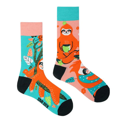 1 Pair Man Women Sock Original AB Tide Socks Colorful Cat Dog Koala Cow Cotton Socks Four Seasons Unisex Socks for Birthday Gift