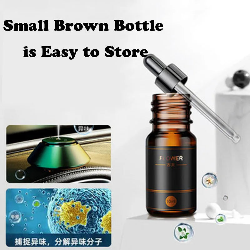 3 Bottles 10ml Essential Oil Car Perfume Air Freshener Refill Smell Fragrance Aroma Diffuser Plant Essential Oil for Humidifie