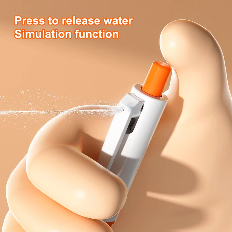Creative Ballpoint Pen Water Gun Stress Relieving Interactive Toy Pen Children's Party Gifts Funny Prank Retractable Toy Pen